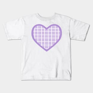 Lavender Cottage Heart Kids T-Shirt